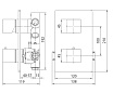 Смеситель для душа Bossini Cube Z00061.030