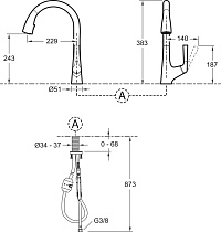 Смеситель для кухни Jacob Delafon Malleco E562-CP