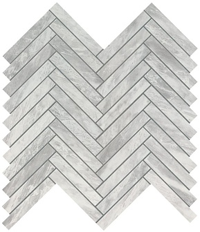 Мозаика Atlas Concorde Marvel Stone Bardiglio Grey Herringbone Wall 30,5X30 см, 9SHB