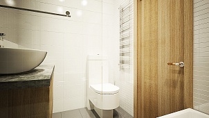 Римский шик в интерьере ванной комнаты