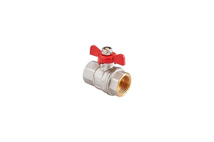 Шаровой кран MVI бабочка ДУ15, 1/2" ВН/ВН BV.513.04