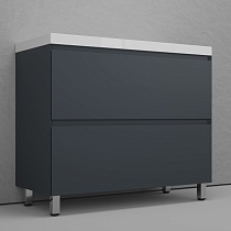 Мебель для ванной Style Line Манхэттен 100 см напольная, графит