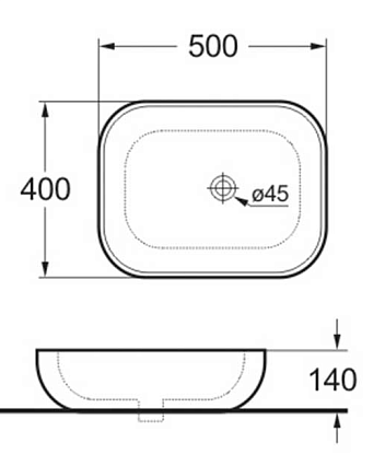 Раковина Vincea VBS-101 50 см