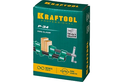 Струбцина Kraftool P-34 3/4, трубная 32302-1