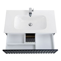 Мебель для ванной Art&Max Elegant 90 см, LED подсветка, серый
