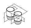 Держатель для стакана Am.Pm Sense A74343400, двойной