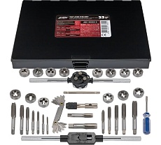 Набор метчиков и плашек JBC 33 предмета (метрич+дюйм) JBC-M033-3(64875)