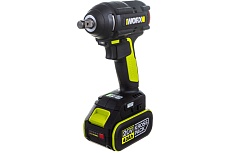 Аккумуляторный ударный бесщеточный гайковерт WORX Professional WU279.1 20В, 360Нм, 4Ач х2, ЗУ 6А, сумка WU279.1