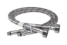 Гибкая подводка для смесителей ELKA 1/2&quot;хМ10х80 см пара - длинный и короткий хвостовик ИС.100305
