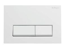 Кнопка смыва BelBagno BB-15R-BL белый глянец