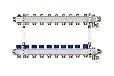 Комплект коллекторов с кронштейнами Ридан SSM-10R set 10 контуров 088U0980R