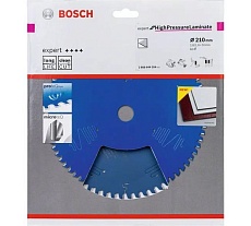 Диск пильный Expert for High Pressure Laminate (210x30 мм; 2.8/1.8 мм; 60T) Bosch 2608644354