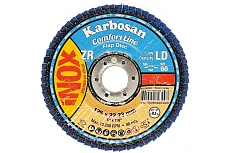 Диск лепестковый по нержавеющей стали flap 125x22 мм, Р60 Karbosan KAR-982300