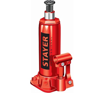 Гидравлический бутылочный домкрат Stayer RED FORCE 8т, 230-457 мм 43160-8_z01