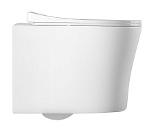 Подвесной унитаз SET Aquatek Ника-017 4в1, кнопка черный матовый