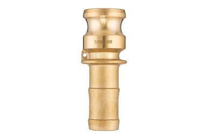 Камлок TITAN LOCK латунный TITAN LOCK тип E, ниппель с хвостовиком 2 1/2" TL250EBR