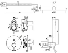 Душевой набор Paffoni Light KITLIG015BO белый матовый