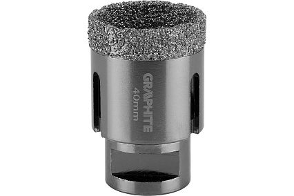 Коронка алмазная вакуумная пайка 40 мм, M14 Graphite 55H311