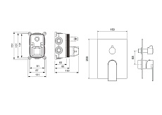 Смеситель для ванны Aquatek Лира AQ1447CR хром