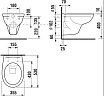 Подвесной унитаз Jika Lyra 2137.7.000.000.1 безободковый