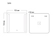 Зеркало Grossman Lara 70х70 см с подсветкой