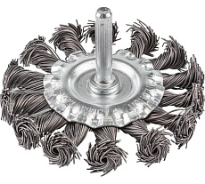 Кордщетка дисковая стальная витая 75 мм для дрели Forsage F-BFR103(19899)