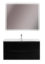Мебель для ванной BelBagno Marino-Cer-N 100 см Nero Lucido