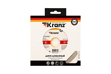 Диск алмазный отрезной сплошной (115x22.2x1.8x10 мм) Kranz KR-90-0110