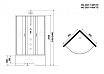 Душевая кабина Niagara NG 2507-14BKTG 80x80 стекло тонированное, без крыши, тропический душ, гидромассаж