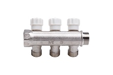 Резьбовой коллектор с вентилями Aqualink вн-нар 3/4 ,1/2x2 (Цена за упаковку 2 шт.) арт. 4476