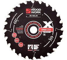 Диск пильный Эксперт 165x2.2/1.6x20 мм, Z=24, A=18° WOODWORK 29.165.24