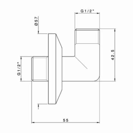 Шланговое подключение Nicolazzi 5526BZ