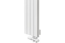 Вертикальный радиатор c нижним подключением, ARBIOLA Liner V 1200-36-04 VR, RAL 9016 матовый белый 255385