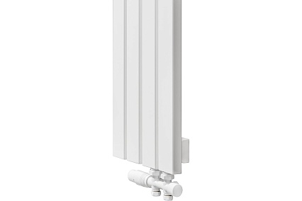 Вертикальный радиатор c нижним подключением, ARBIOLA Liner V 1200-36-04 VR, RAL 9016 матовый белый 255385