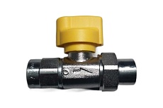 Газовый шаровый кран Wolf rp3/4", с термозащитой, хромированный 2011017