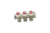 Коллектор НВ 1 3х3/4EK Н 40мм никелированный с вентилями Uni-Fitt 406N4330