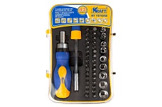 Т-образная отвертка с битами и головками 43 предмета Kraft KT 701042