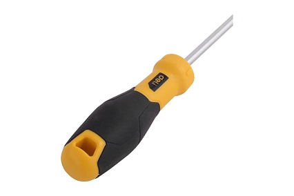 Шлицевая отвертка Deli SL6х200мм DL6362001 Cr-V, магнит, TPR+PP ручка 98356