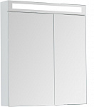 Зеркальный шкаф Dreja Max 70 см белый глянец