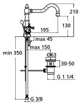 Смеситель для раковины Ideal Standard Reflections B9654AA