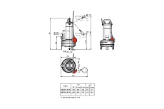 Погружной дренажный насос Calpeda GXCM 40-10 230/50 Hz 100502029