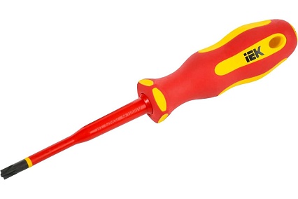 Отвертка IEK Arma2l 5 диэлектрическая slim pz/sl2x100 т2 A2L5-SC31-T2-ZS-20-100