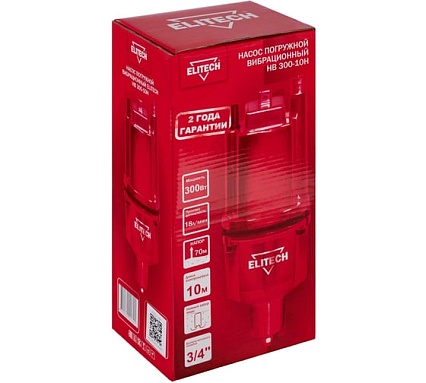 Вибрационный насос Elitech НВ 300-10Н 205622