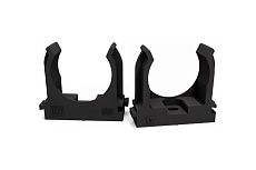 Крепеж-клипса для труб Промрукав для прямого монтажа черная в п/э д32 25 шт PR13.0134