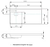 Раковина Акватон Лондри 105 см 1A72833KLH01L левая