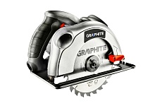 Дисковая пила Graphite 185 мм, 1200Вт, доп диск, кейс 58G488