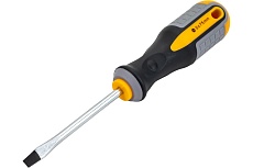 Шлицевая отвертка GREPP SL5*75мм, CrV, 3х-компонентная рукоятка 201-005