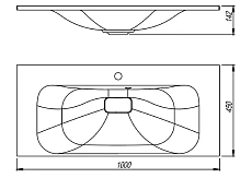 Раковина Style Line Фортуна 100 см жасмин ЛС-00002424