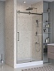 Душевая дверь BelBagno MARINO-2-BF-1-110-C-GM 110x195 прозрачная, оружейная сталь