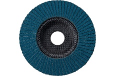 Круг лепестковый торцевой, прямой, цирконат 65% 125х22.2 мм, P-60 ABRAFORM AF-FLAP-FT-125-P60-ZR65